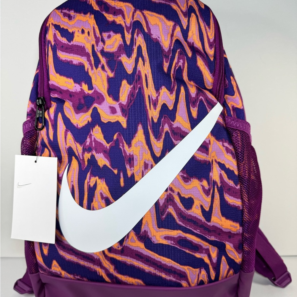 Nike Brasilia Purple marble Patterned kids Backpack - Picture 8 of 8